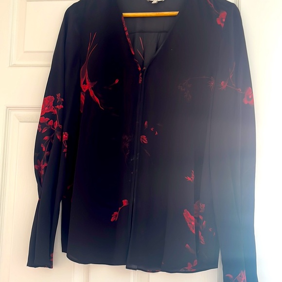 Joie Black Pattern Silk Floral - Picture 4 of 4